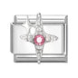 Zircon Star Heart Bow Moon Cherry Moon Italian Charm Links Fit 9mm Stainless Steel Bracelet Women Jewelry DIY Making Gifts