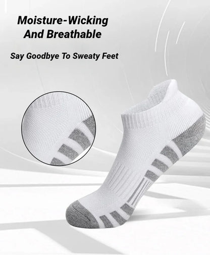 3 Pairs Ankle Athletic Running Socks Cushioned  Breathable Low Cut Sports Tab Socks For Men And Women