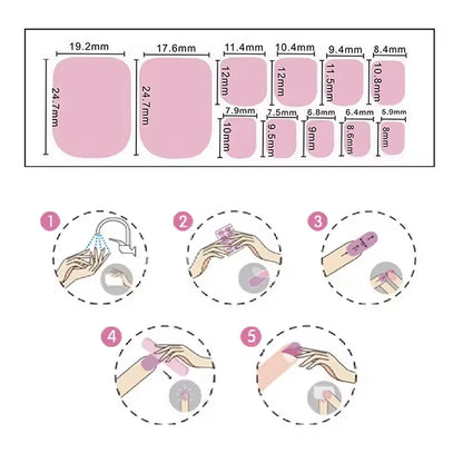 1Sheet=22Tips Glossy Red Toe Nail Stickers Full Cover Solid Color Press On Toenails Patch UV Baking Free Foot Gel Polish Wraps #