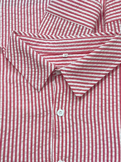 Men's Long Sleeve Striped Shirt with Loose Fit Stylish Comfortable Casual Wear for All Seasons Ideal for Outdoor Activities