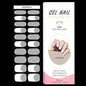 16/20/22Tips Semi-Cured Gel Nail Wraps Full Cover Manicure DIY Waterproof Long Lasting Gel Nail Stickers set for UV Lamp Need