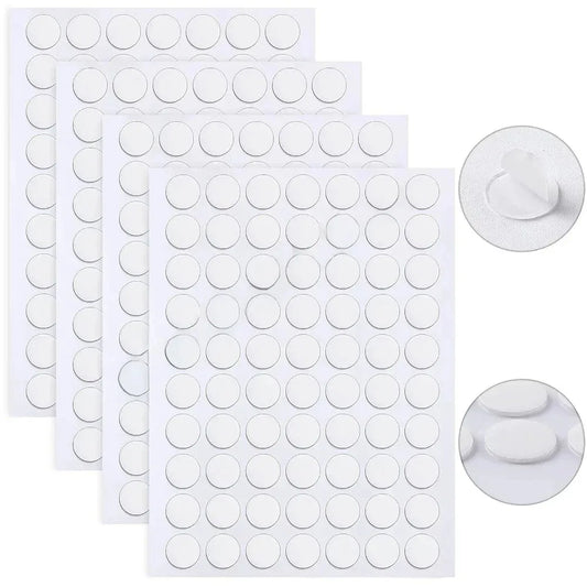 100pcs 1cm Adhesive Double Sided Tape Stickers Removable Round Sticky Tack No Trace Small Stickers for Festival Decoration