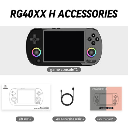 Anbernic RG40XX H Retro Handheld Game Console 4.0" IPS Screen Linux 64-bit RGB Joystick 3200mAh Video Games Player WIFI HDMI Out