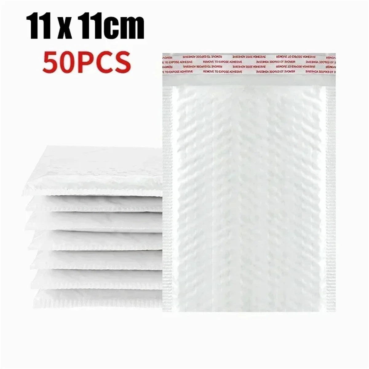 10-50Pcs Bubble Envelopes White Foam Shipping Bags Poly Bubble Mailers Pad Self Seal Packing Bags for Magazine 11cm 15cm 23cm