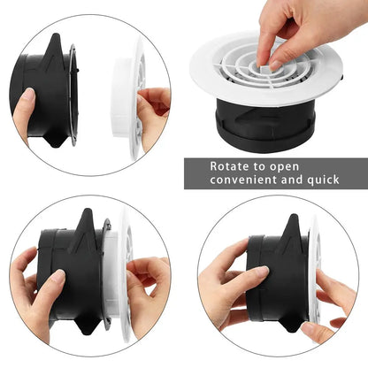 100/150mm Various Shapes Air Vent Extract Valve Grille Air Circulation Vents Cover Round Ducting Ventilation Cover Accessories