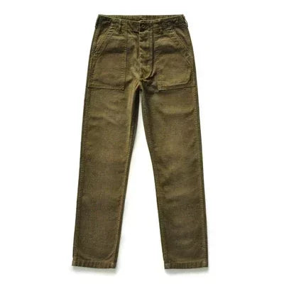SauceZhan OG107 Utility Fatigue Pants Military PANTS Classic Cargo  Olive  Men's Baker Pants Satin Cotton Straight Fit