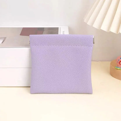 Self-Closing Artificial Leather Long Wallet Passport Driver's License ID Holder Headphone Data Cable Storage Cash Pouch