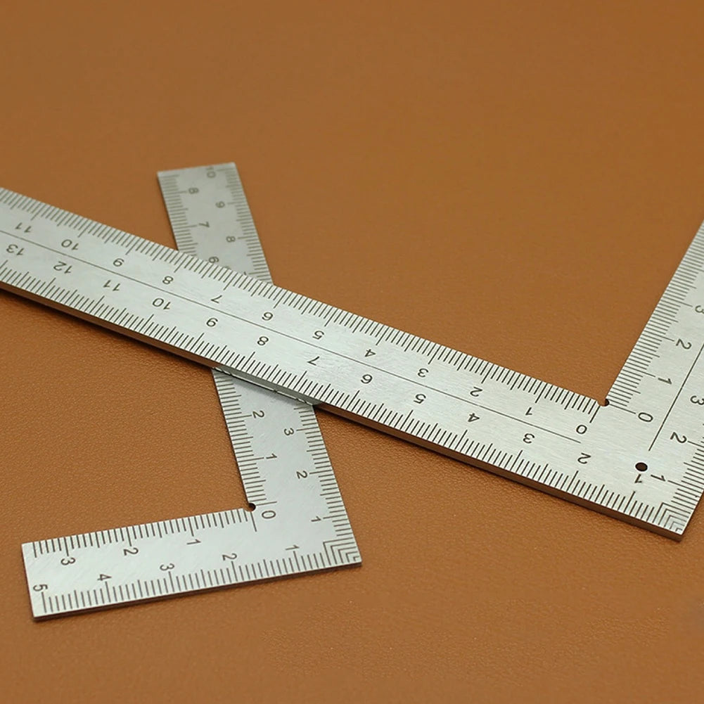 Mini Framing Ruler L Square Stainless Steel Right Angle Ruler Precision Measuring Layout Tool For Building Framing Gauges