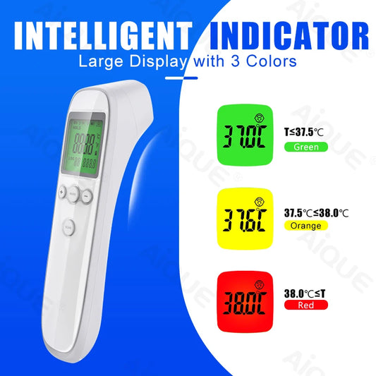 JUSTLANG Digital Infrared Thermometer Baby Forehead Non-contact Medical Use Body Temperature Meter Adult IR Measure Fever