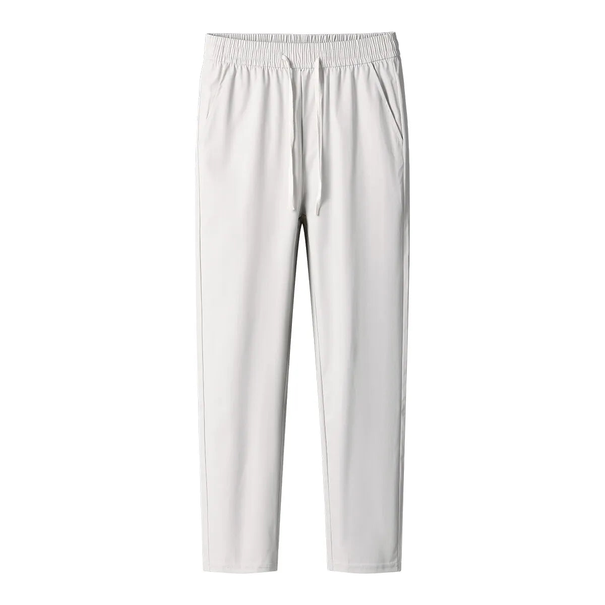 Mens Elastic Waist Casual Pants Quick Dry Wrinkle Free Slacks Summer Light Weight Trousers Spring Summer Running Golf Pants