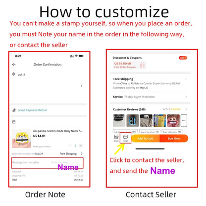 Custom Self-Inking Stamp Customized Self-Inking Business Address Wax Seal Name Handicrafts Personalize Rubber Stamps