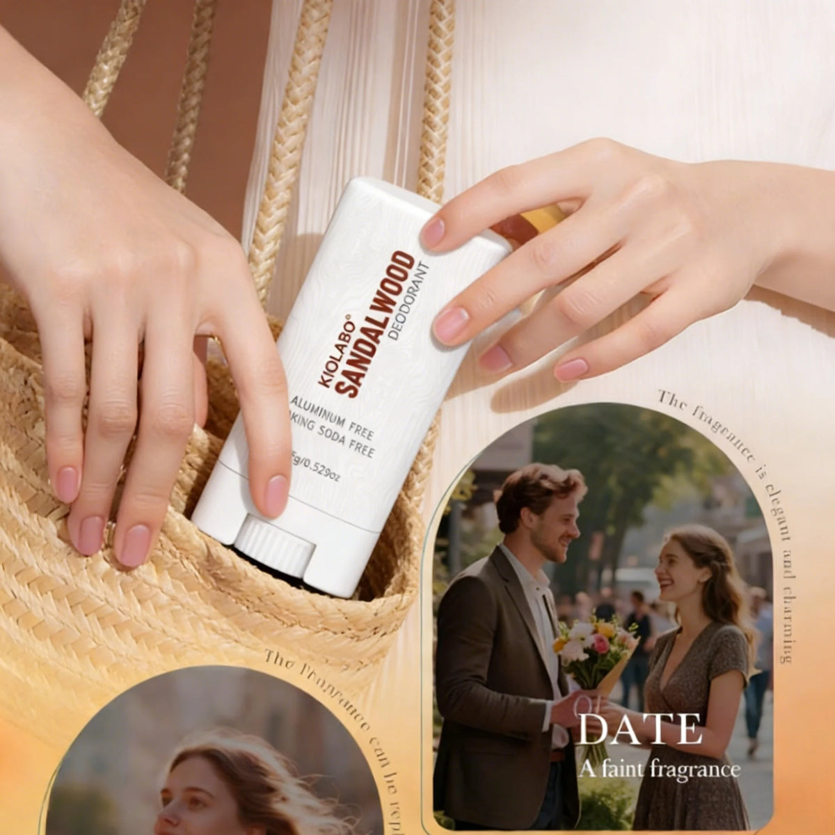 15g Daily Use Whole Body Deodorant, Anti-Chafing, Smooth Texture, Fresh Scent All Day