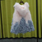 New Turkey feather waistcoat with hat and big swing, medium and long fur coat can be customized