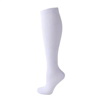 19 Styles Compression Stocking Blood Circulation Promotion Slimming Compression Socks Anti-Fatigue Comfortable Solid Color Socks