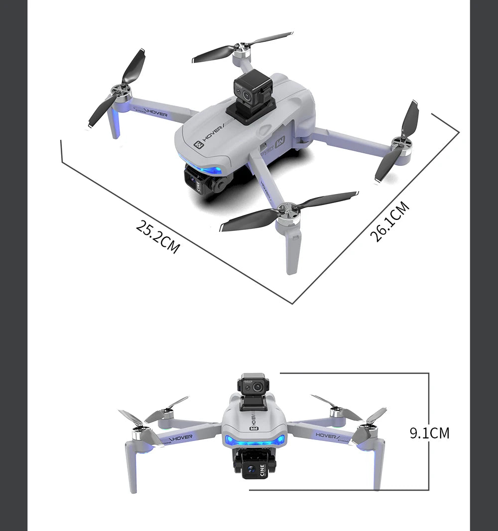 X40 PRO GPS Drone Profesional 8K HD Camera 3-axis Gimbal Aerial Brushless Motors 360° Obstacle Avoidance 5G FPV Security Drones