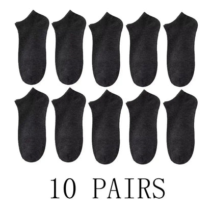 5/10-Pack Unisex Comfort-Fit Ankle Socks For All, Breathable & Lightweight - Ideal For Sports & Daily Wear