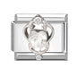Zircon Pearl Heart Bow Candy Flower Butterfly Italian Charm Links Fit 9mm Stainless Steel Bracelet Personalized DIY Making Gifts