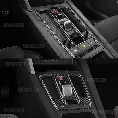 For Cupra Formentor 2020 2021 2022 2023 2024 2025 2026 Seat Leon MK4 Cupra Leon Carbon Fiber Style Automatic Car Gear ABS Trim