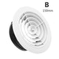 4 Types White Air Vent Extract Valve Grille Air Circulation Vents Cover 100/150mm Round Ducting Ventilation Cover Various Shapes