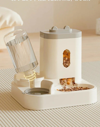 New Automatic 2 in 1  Feeder and Water Dispenser Pet Bowl  Food Bowl Feeding Watering Pet