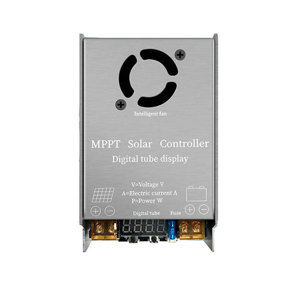 Step-Up MPPT Solar Controller Booster 450W 12A Digital Display Charging 9V-60V Input for 12V-120V Lithium Lead-Acid