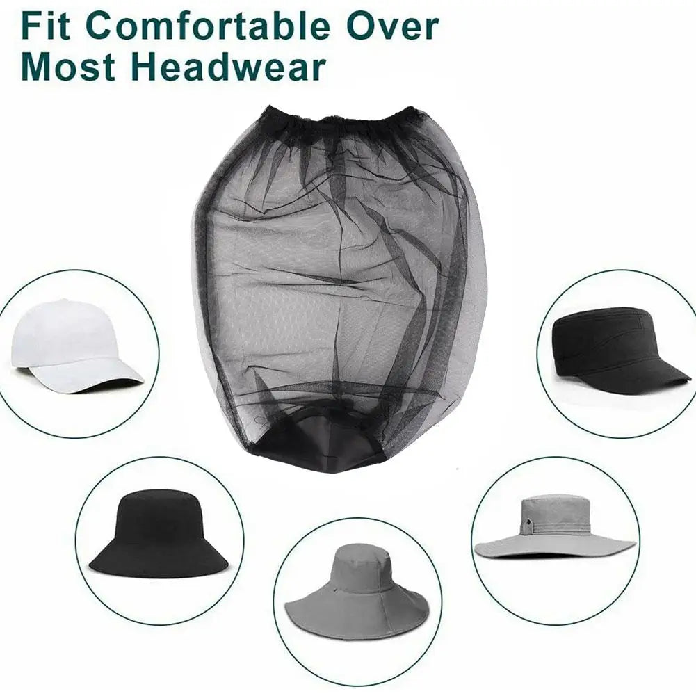 Outdoor Mosquito Head Mask Beekeeping Net Gauze Hat Travel Fishing Camping Mask Net Head Net Mask Travel Camping