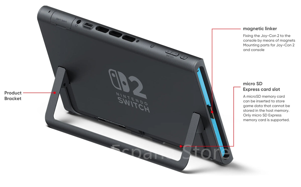 Nintendo Switch 2 Portable Game Console, 7.9 Inch Screen, 120Hz, with Joy-Con 2, Hdr, Magnetic Tv Mode, Laptop Pc
