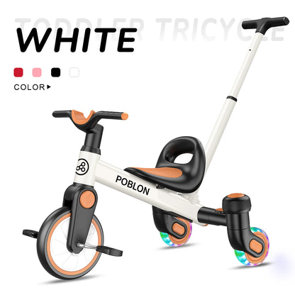 3-IN-1 Drift Trike Toddler Tricycle For 1.5-5 Years Old 360° Spin Light Up Wheels Adjustable Seat 3 Ride Modes Strong Frame Easy Assembly Toddler Bike For Boys And Girls