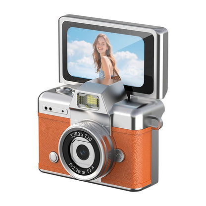 Ourlife Thumb Keychain Camera 1.47 Inch Flip Screen Retro CCD Mini Digital Camera HD Very Small Camcorder Video Recorder