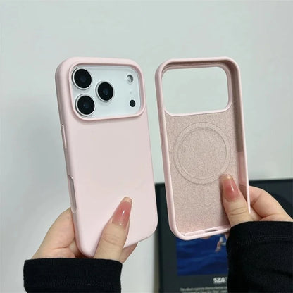 Liquid Silicone Magnetic Phone Case For iPhone 17 Air 16 13 15 14  Pro Max Plus for Magsafe Shockproof Protective Cover Funda