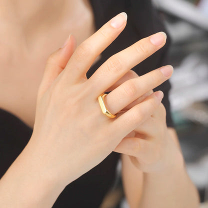 Couple Engrave Name Finger Ring Personalized Custom Gift For Woman Men Wedding Marry Love Silver Color Stainless Steel Jewelry