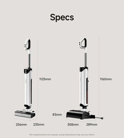 UWANT D500 Wet Dry Vacuum Cleaner 17000Pa Suction 180°Lay-Flat Cordless Mop AI Self-Cleaning 65°C Drying Triple-Sided Edge