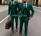 Men's 3 Piece Suit Yellow  Slim Fit Elegant Casual Business Office 3pcs