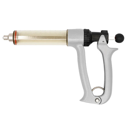 25/50ml Semi-Automatic Veterinary Continuous Syringe Animal Injection Adjustable Vaccine Syringe for Livestock Cattle Sheep