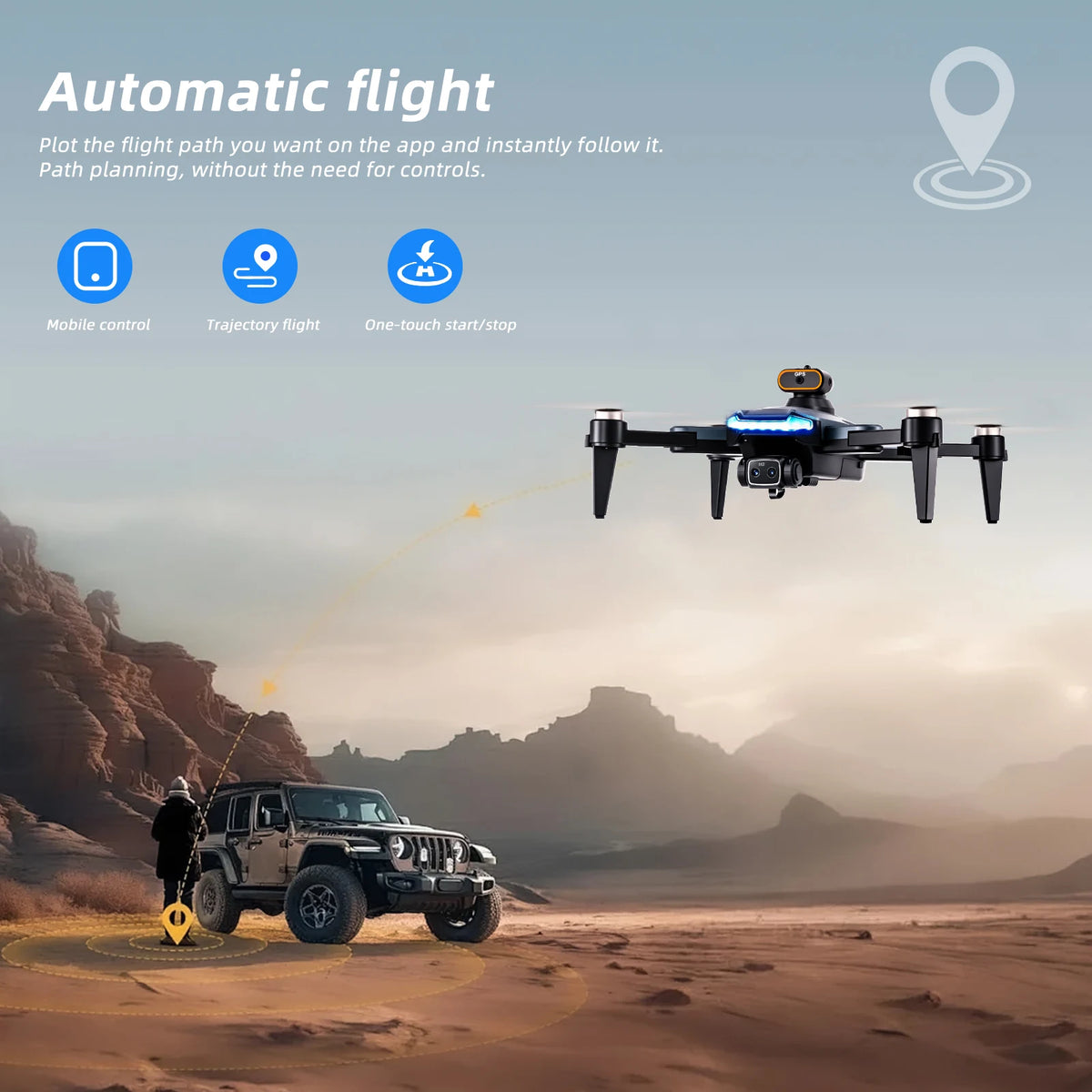 Podofo 4K Drone Dual Camera  Mini Helicopter Quadcopter Toy Obstacle Avoidance Foldable RC Drone Headless Mode Mini Drones Toy With Remote Control
