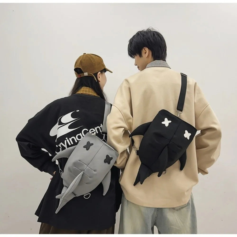 Adjustable Strap Shark Backpack Unique Design Versatile Style Large Capacity Backpack New Design Unisex Model Casual Travel Bag