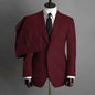 Fashion Gray Men Suits High-end Single Breasted Wedding Tuxedo Business Casual Office Male Suit Slim 2 Piece (Blazer+Pants)