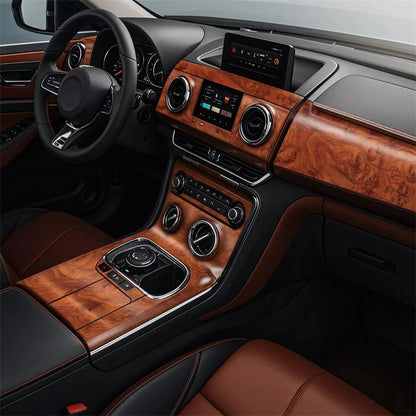 New·High Glossy Car Sticker Waterproof Car Internal Adhesive DIY Film Wood Grain Vinyl Decal Universal Auto Interior Accessories