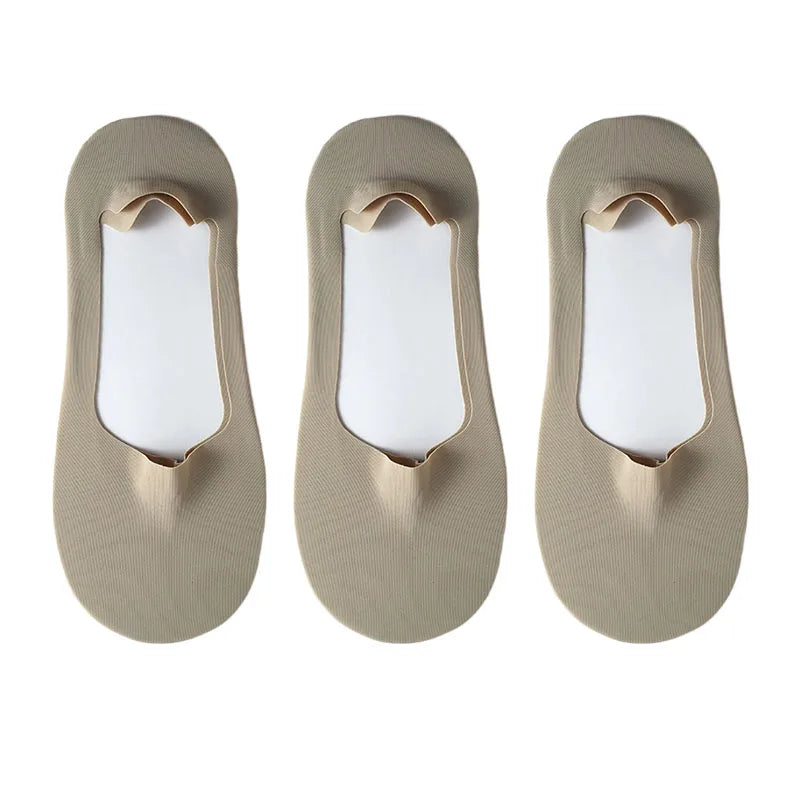 5 Pairs/Lot Men's Socks Breathable Silicone Non-slip Invisible Won't Fall Off Boat Sock Comfortable Breathable Ultra-thin Sox