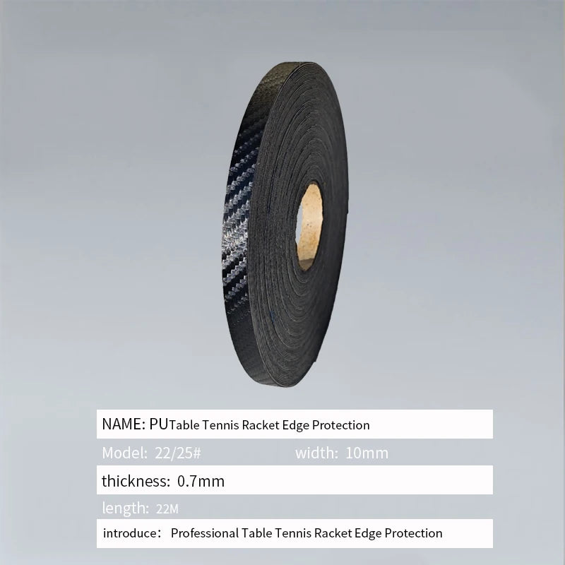 Professional Table Tennis Racket Edge Protection Ping Pong Racket Side Tape PU Protect Anti-collision Tape  Large-Packa22m*10mm
