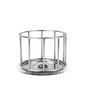 Large Capacity Turtle Stainless Steel Feeder Wear Resistant Wide Mouth Reptile Water Tray Fence Design Anti-overflow