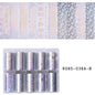 10 Patterns New Metal Nail Foils for Transfer Paper Stickers Floral Chameleon Nails Wraps DIY Water Marble Nail Art Decorations