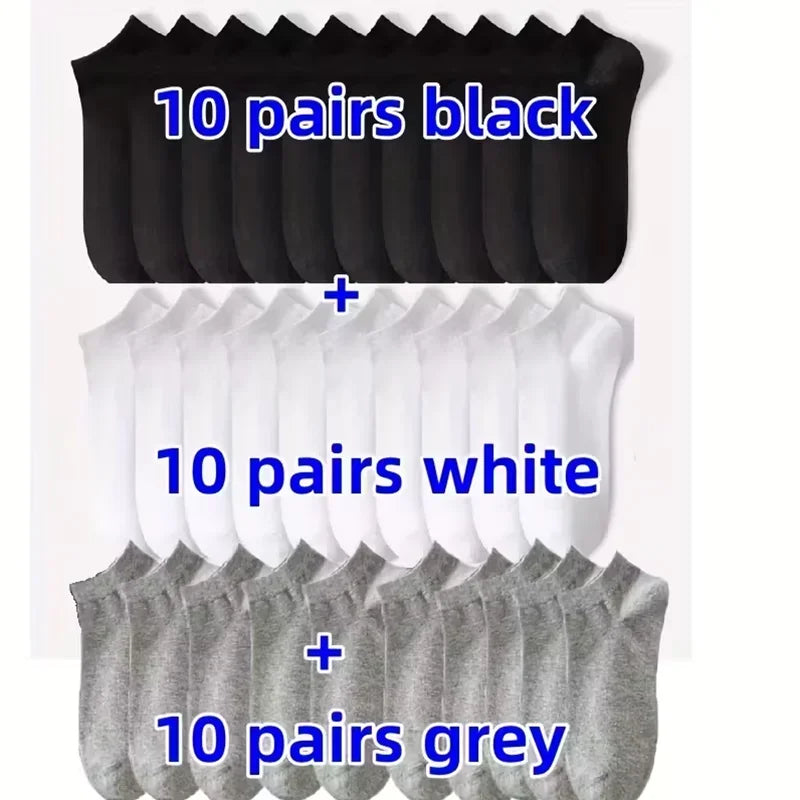 5/10-Pack Unisex Comfort-Fit Ankle Socks For All, Breathable & Lightweight - Ideal For Sports & Daily Wear