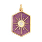Sun Moon Star Space Celestial Compass Charm Pendant in Gold Colour , Jewelry Necklace Bracelet Making Supplies L93