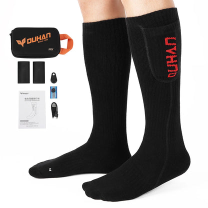 Electric Heating Socks for Skiing Snowboarding Hiking Rechargeable Batteries Thermal Warmer Remote Control Winter Outdoor Sports