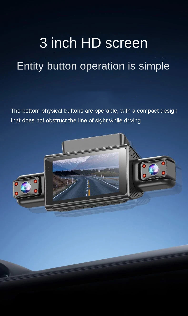 4K 4CH Hidden Dash Cam with APP Night Vision Motion Detection 24/7 Parking Monitor G-Sensor Loop Recording WDR Blackbox Car DVR