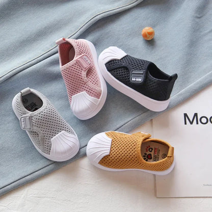 Children Casual Shoes Kids Sneakers for Toddlers Boys Girls Air Mesh Breathable Classic 2025 Spring Autumn Skate Shoes Anti-kick