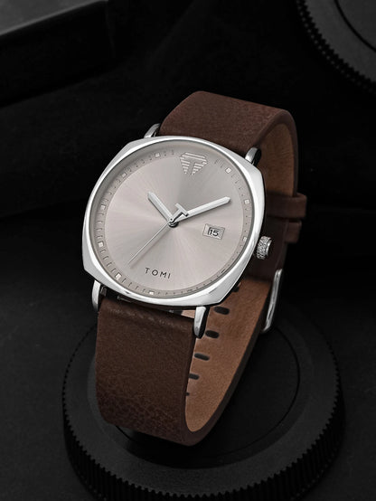 TOMI New 2PCS Luxury Business Men Watch Gift Box Set Simple and Casual Men Calendar Quartz Watch Pen Reloj Men Holiday Gift