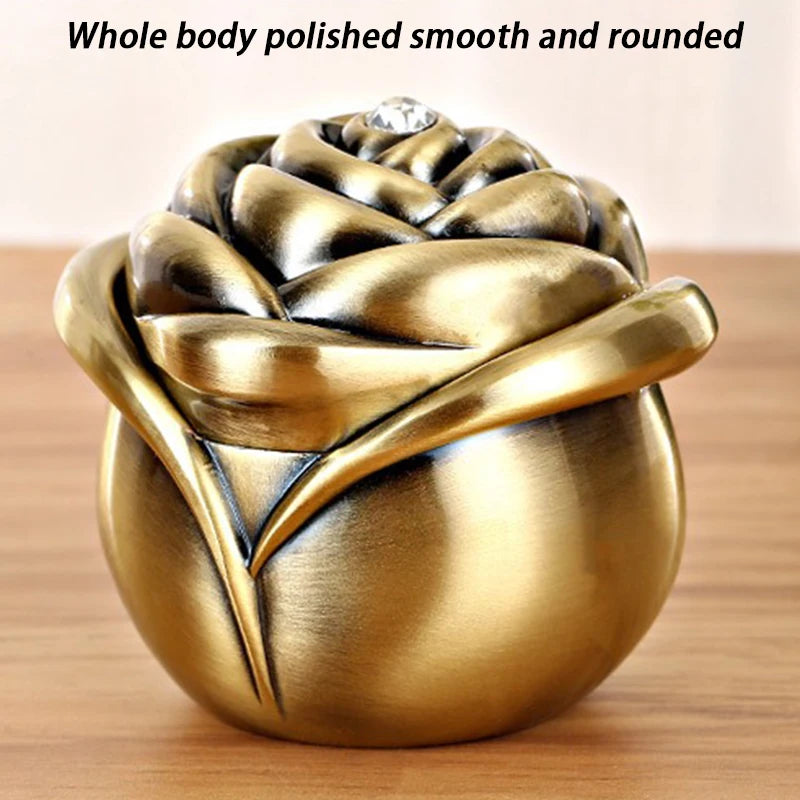 Mini Metal Rose Bud Pet Urns Ashes Cremation Memorials Gifts Small Animal Urns Ash Souvenir Funeral Keepsake Ashes Box Pets
