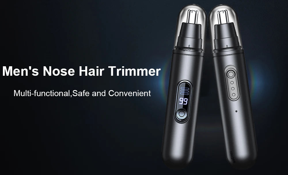 Mini Nose Hair Trimmer Rechargeable Automatic Shaving Nose Eyebrow Ear Painless Hair Clipper Electric Nose Hair Trimmer for Men